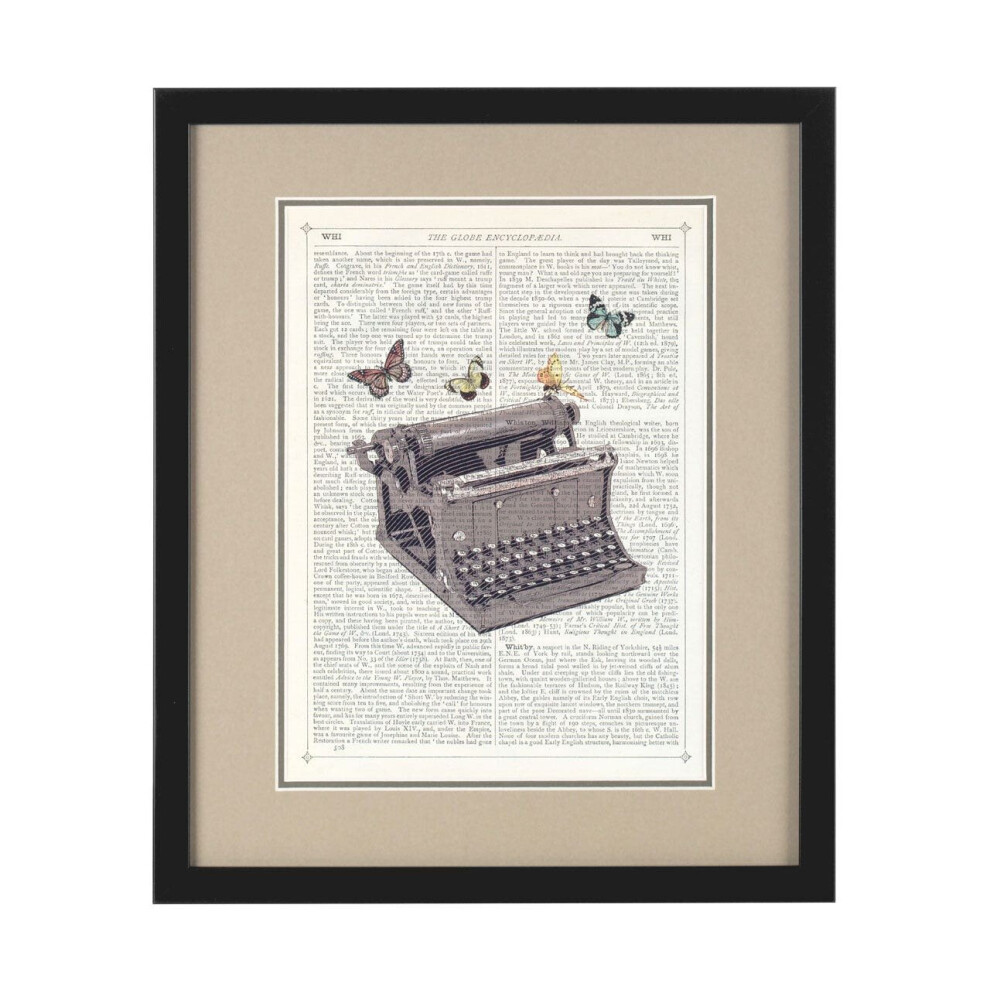 Premier Housewares Framed Typewriter Wall Art