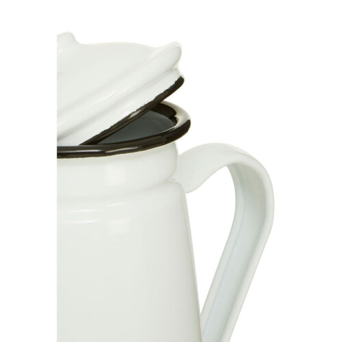 Premier Housewares Durable White Coffee Pot, Elegant Design Coffee Pot For Dining Table, Practical Coffee Pot For Breakfast 2