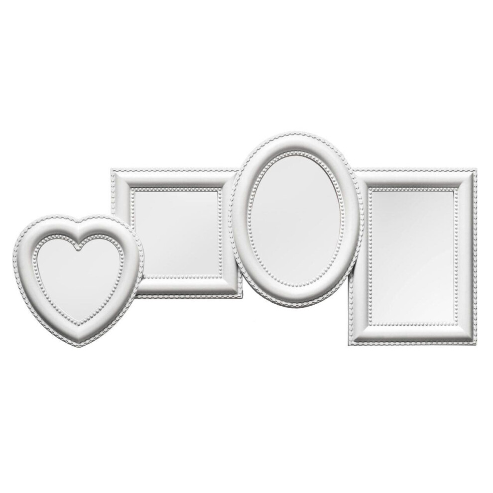 Premier Housewares 4 Photo Plastic Multi Photo Fram White