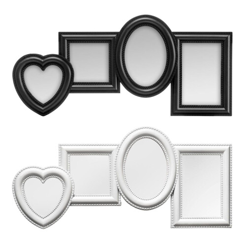 Premier Housewares Premier Housewares 4 Photo Black Plastic Multi Photo Frame 1