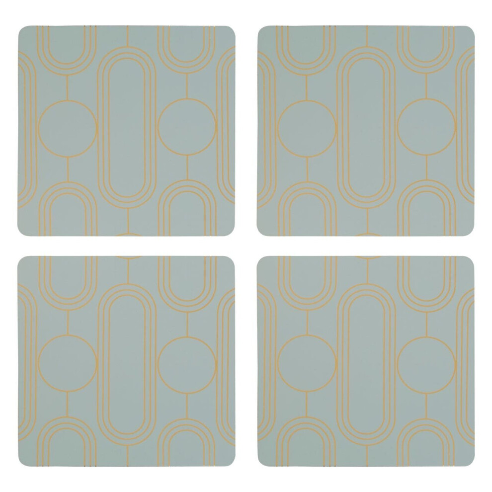 4Pc Frosted Deco Coasters