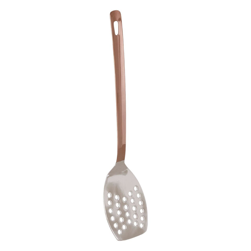 Premier Housewares Stainless Steel Spatula Stain Resistant Spatula For Non Stick Pan With Copper Handle Spatulas & Turners Fish Turner 8 X 4 X 33
