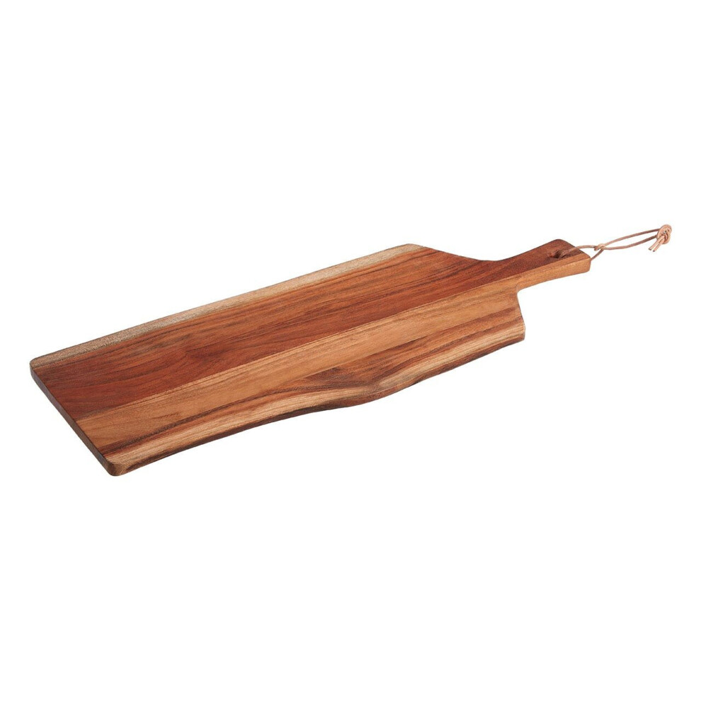 Premier Housewares Asymmetric Paddle Board For Serving Appetizers Acacia Wood Paddle Serving Board Natural Colour Chopping / Cutting Board 25 X 2 X 60