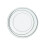 Premier Housewares Durable Clear Plastic Small Summer Plate, Easy to Maintain Plastic Serving Plate, Lightweight Plastic Plate 1