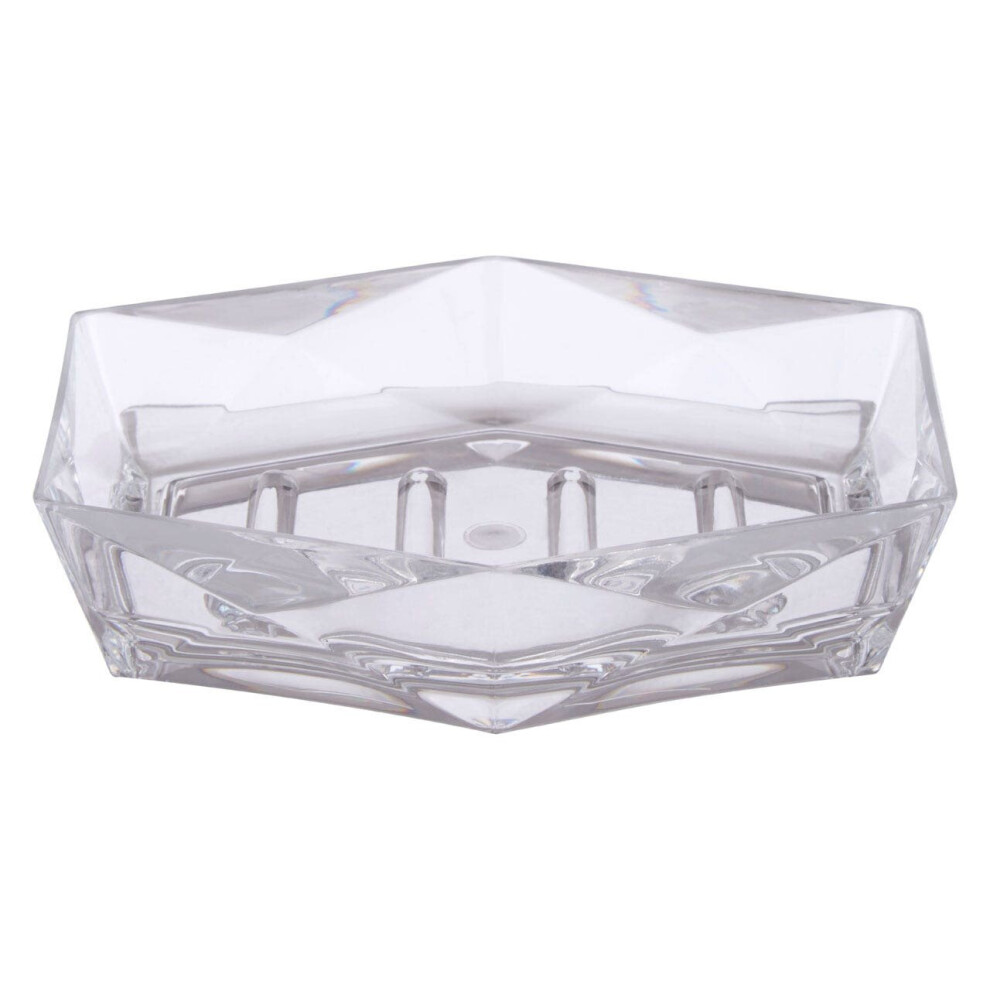 Dow Acrylic Soap Dish, Geometric Design