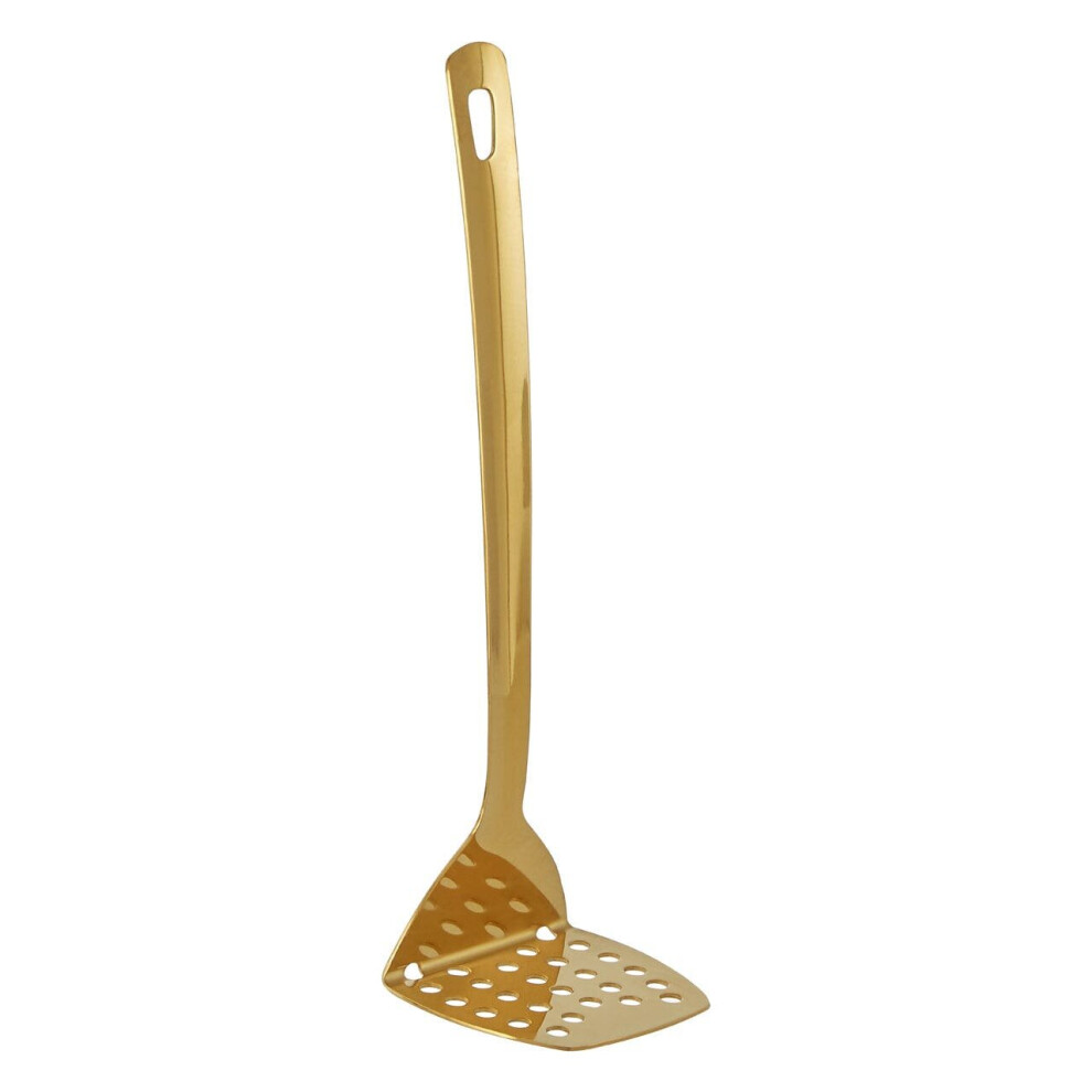 Premier Housewares Finish Masher Potato Masher Kitchen For Baby Food Masher Utensil 7 X 28 X 8 Gold