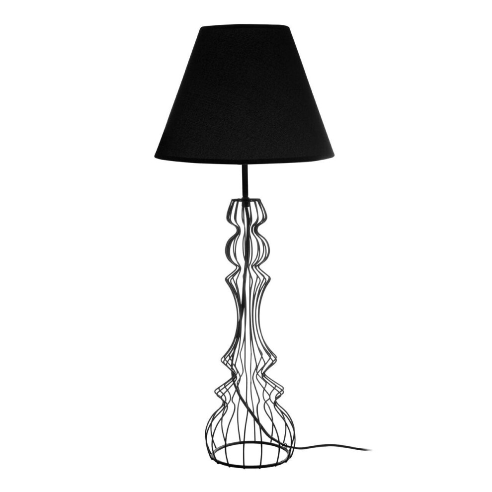 Premier Housewares Chicago Table Lamp Black