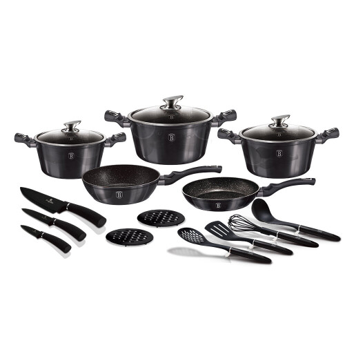(Carbon Pro) Berlinger Haus 17 Pcs Cookware Set