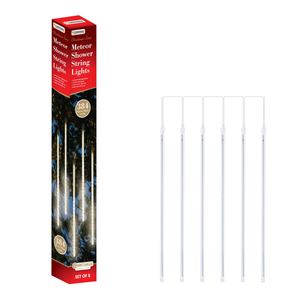 The Christmas Workshop 81980 Meteor Shower Christmas String Lights | Warm White