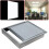 Anbaurahmen Kit 600x600mm LED Panel Licht Decke (Silber) 2