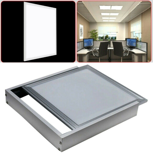 Anbaurahmen Kit 600x600mm LED Panel Licht Decke (Silber) 1