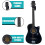 38" Full Size 6 String Acoustic Guitar Black 1