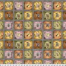 Halloween The Neighborhood Spooky Panels Quilting Fabric 72 Squares
