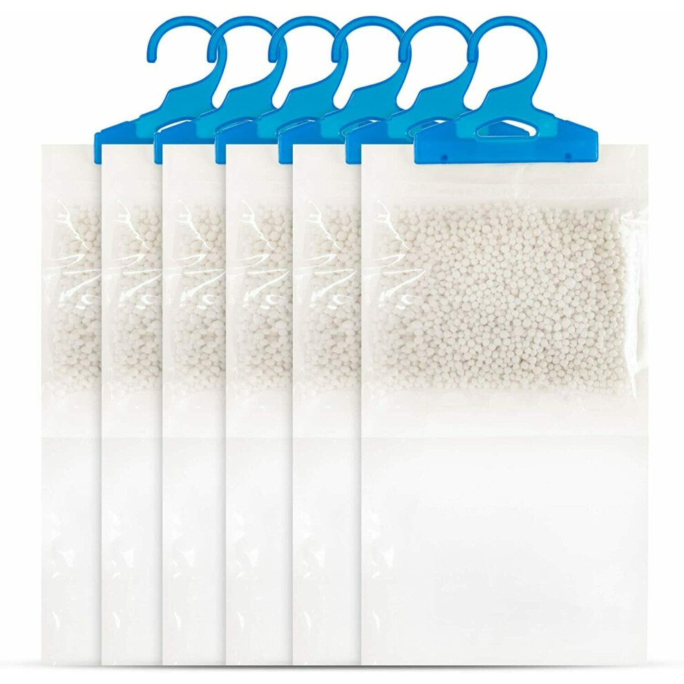 12 X Dehumidifier Hanging Bags Mould Mildew Damp Wardrobe Drawers