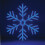 The Christmas Workshop 71400 Blue & White Snowflake Christmas Window Light 3