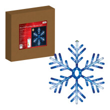 The Christmas Workshop 71400 Blue & White Snowflake Christmas Window Light