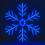 The Christmas Workshop 71400 Blue & White Snowflake Christmas Window Light 4