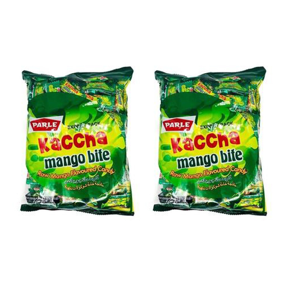 Parle (Pack Of 2) Kachha Bite 291G - Made With The Goodness Of Real Raw Mangoes