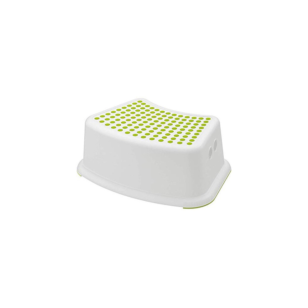 Anti-Slip White Plastic Step Stool for Kids Non Slip Potty Training