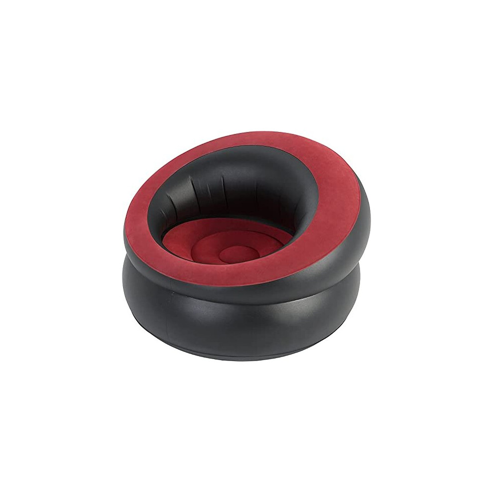 Black & Red Single Person Inflatable Chair Gaming Lounging Lounge Seat