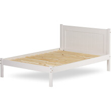 (Double) Clifton Bed Frame In Solid White Pine