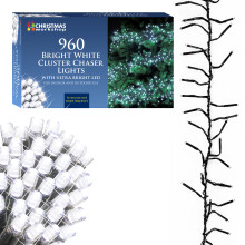 The Christmas Workshop 78470 960 LED Bright White Chaser Cluster Lights