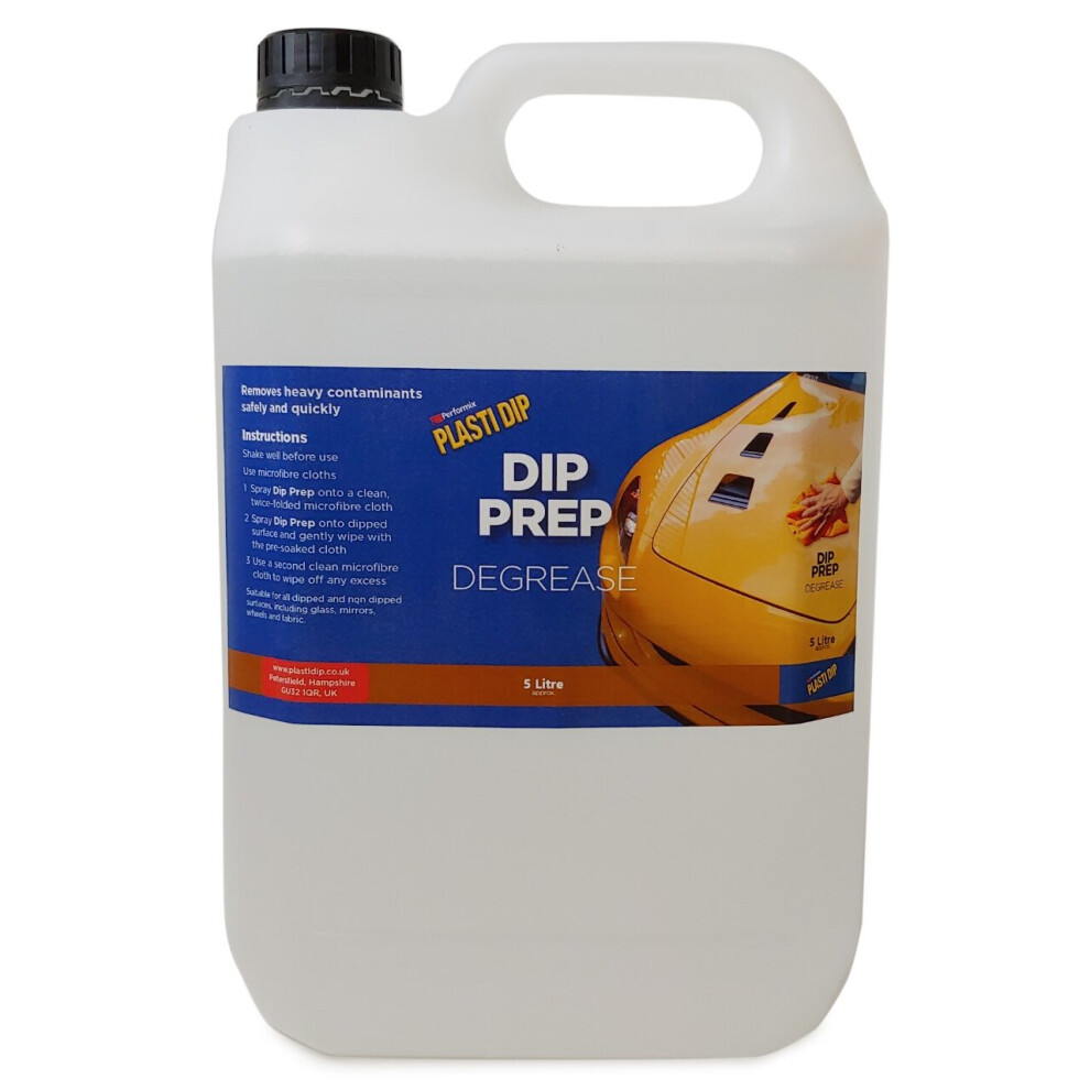 (5 Litre) Dip Care - DIP PREP (DEGREASER) - Surface Cleaner for use before Plasti Dip