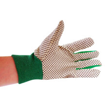 Mens Gardening Gloves Green Lightweight Rubber Grip Planting Weeding x 1 pair