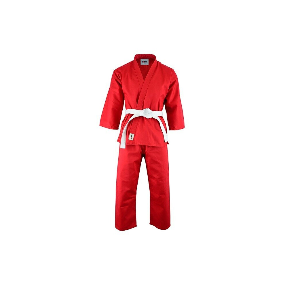 (2/150, Red) Karate Suit Uniform Gi Martial Arts Judo suits