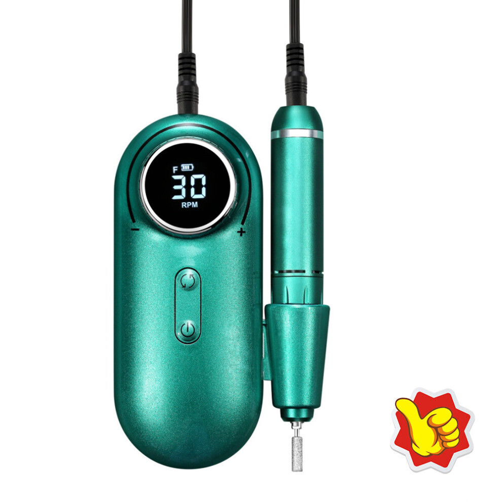 White/Pink (Viridity) 30000Rpm Rechargeable Electric Nail Drill Machine File Manicure Pedicure Mill
