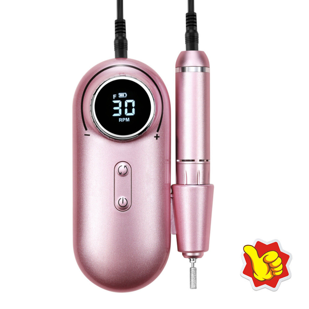 Pink (Pink) 30000Rpm Rechargeable Electric Nail Drill Machine File Manicure Pedicure Mill