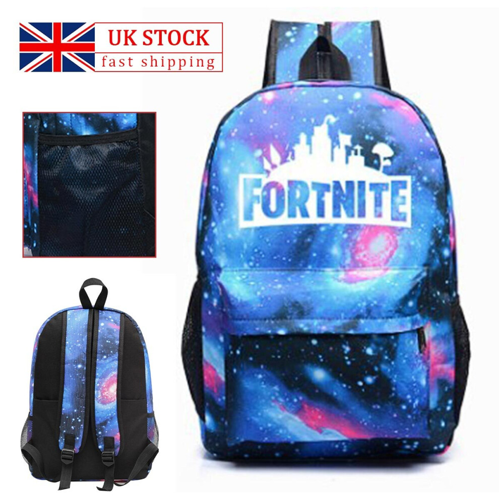 Galaxy Fortnite School Bag Backpack Boys Girls schoolbag on OnBuy