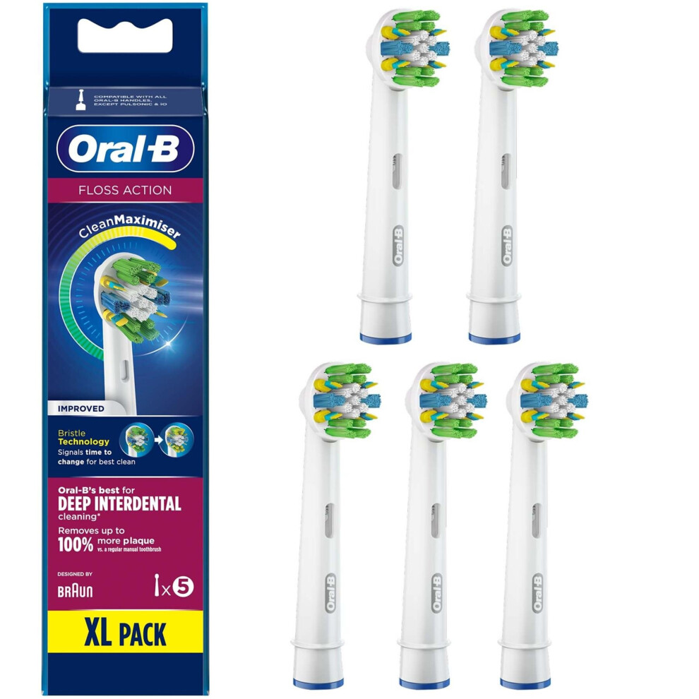 Oral-B Flossaction Electric Toothbrush Replacement Heads 5Pk