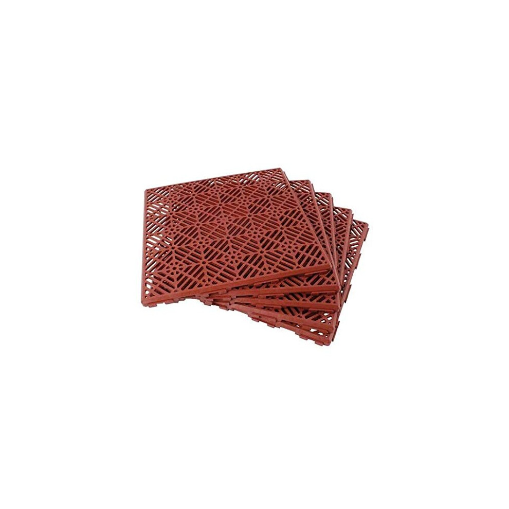 0cm x 30cm Plastic Garden Deck and Patio Tiles Easy to Install