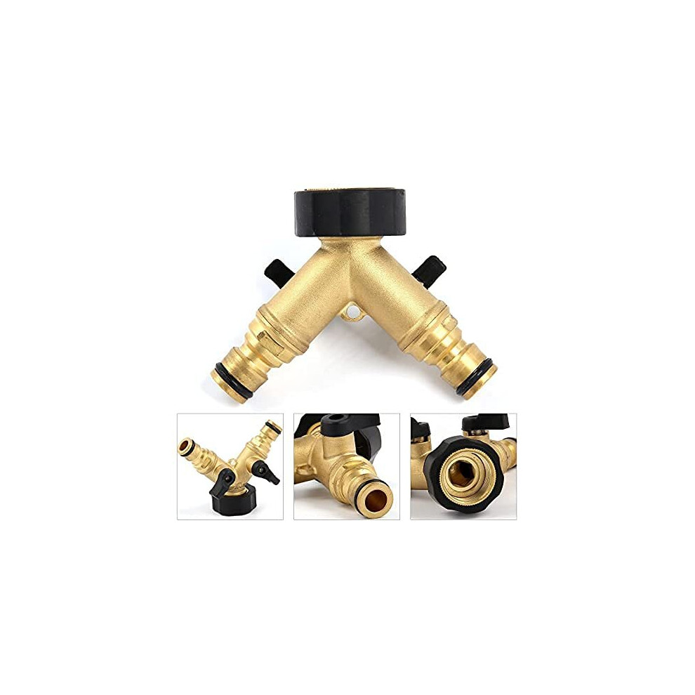 Watering Hose Connectors and Nozzle Spray Guns (2 Way Brass Connector)