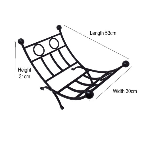 Cast Iron Roden Log Holder Basket 2