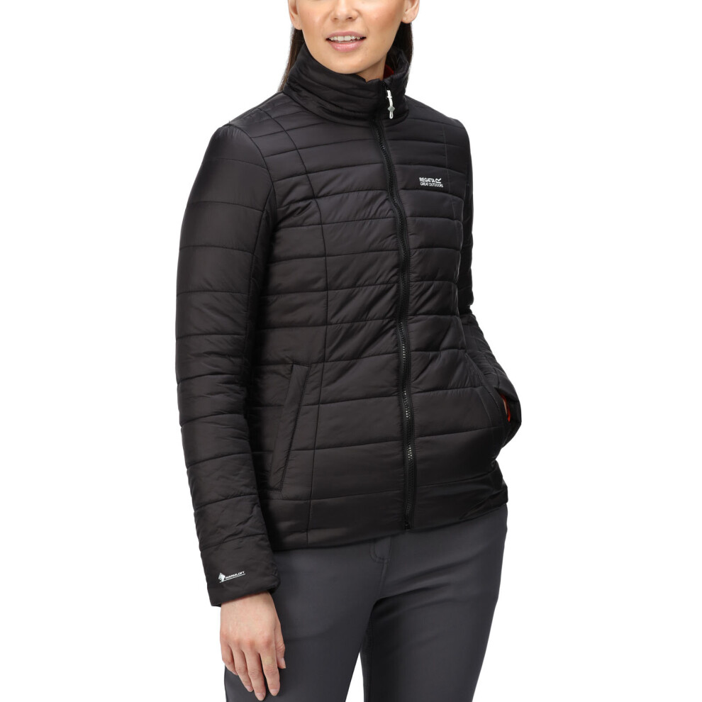 (8 UK, Black) Regatta Womens Freezeway III Water Repellent Insulated Quilted Jacket - Black