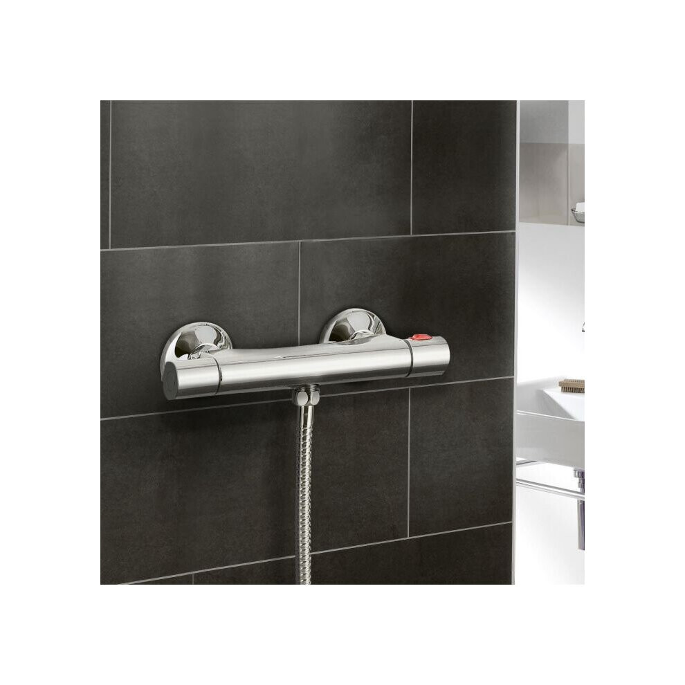 Zeta Round Thermostatic Bar Shower Valve