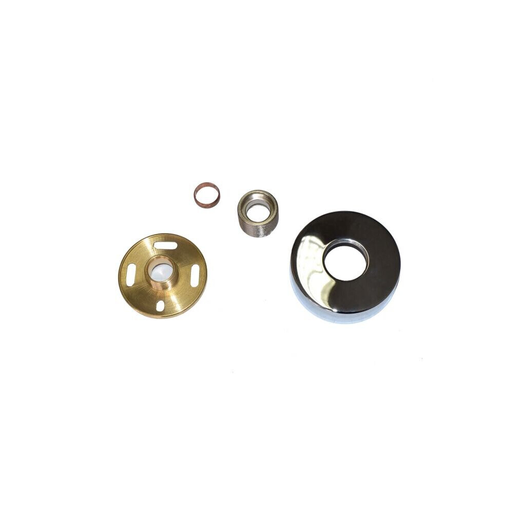 Round Chrome Easy Fast Fit Fixing kit for Exposed Thermostatic Shower Mixer Bar Valves Brass Made - Image 2
