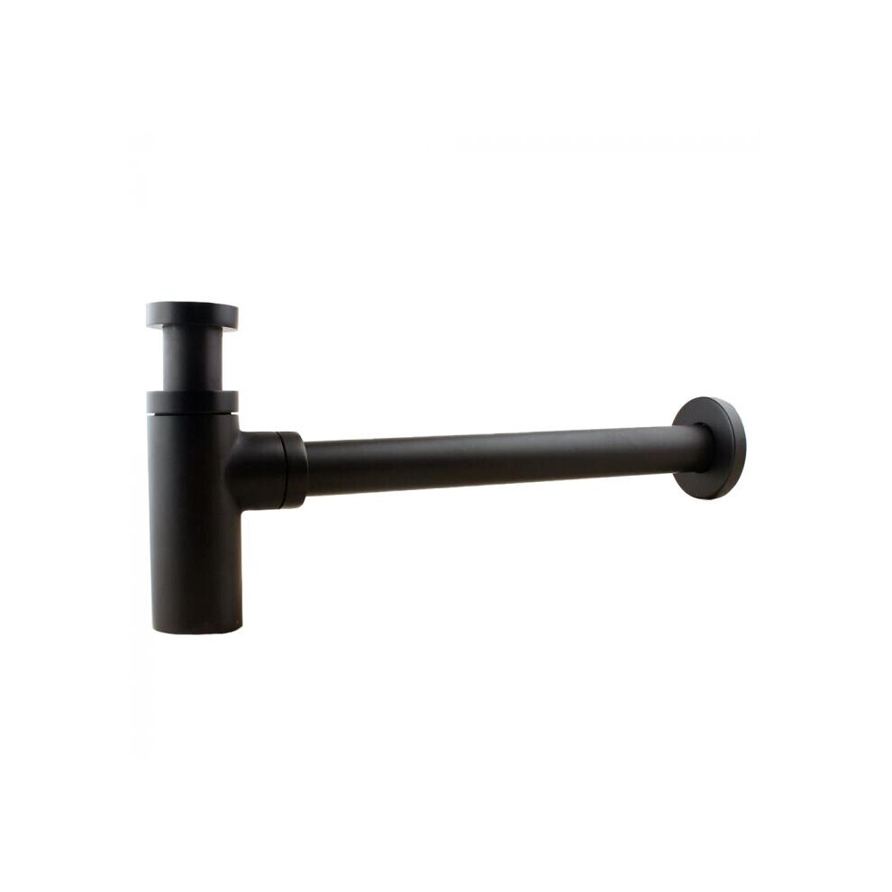 Premium Matte Black Universal Standard Bathroom Basin Sink Bottle Trap Waste