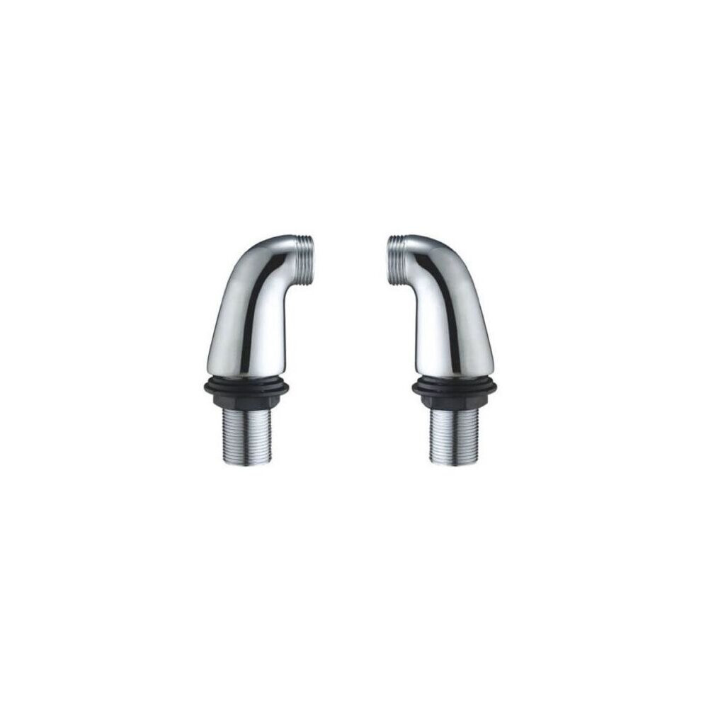 CHROME BATHROOM BATH MIXER TAP LEGS ADAPTER PILLARS EXTENSION