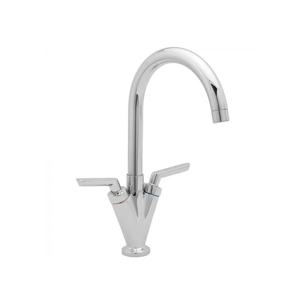 Nes Home Influx Chrome Swivel Kitchen Sink Mono Mixer Tap