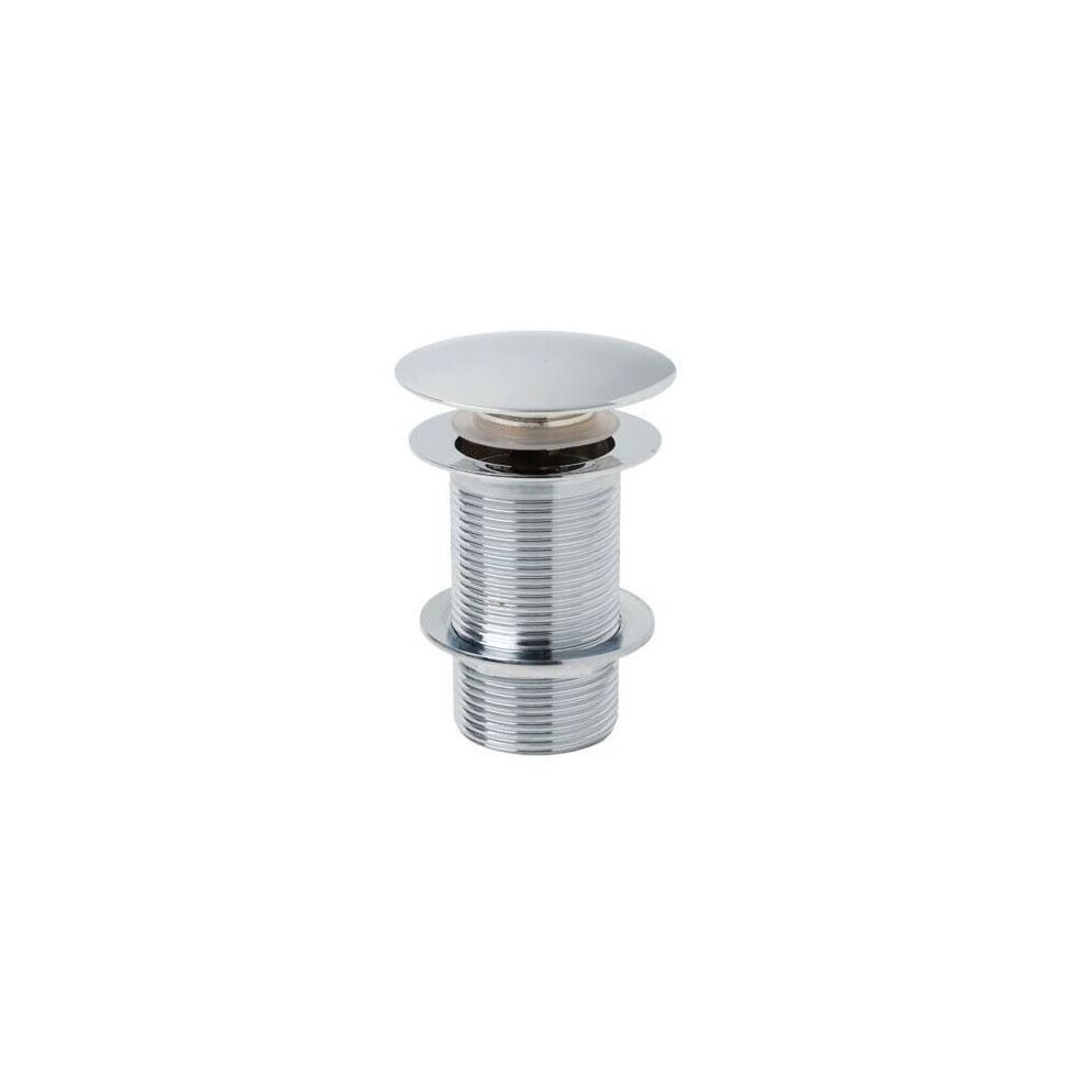 Push Button Unslotted Basin Waste Sprung Chrome 5060920921439