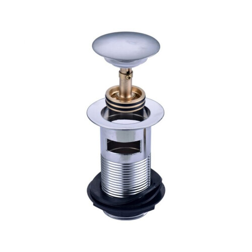 NES Home Round Slotted Sprung Pop Up Basin Waste Easy Clean Chrome
