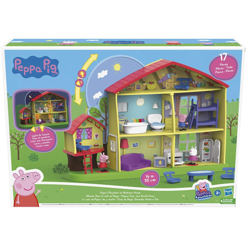 Peppa Pig Peppa Pig F2188 Σπίτι της Πέππα, Από το Ξύπνημα μέχρι το Κρεβάτι με Φωνές, Φως και Ήχους