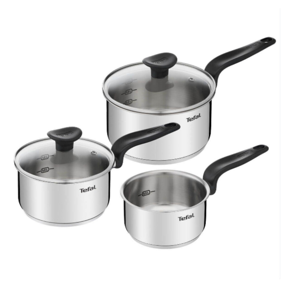 Tefal Primary 3 Piece Saucepan Set