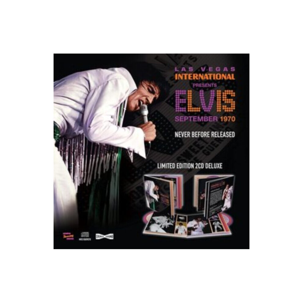 Memphis Recording - Plastic Head Uk Las Vegas International Presents Elvis – September 1970 (Deluxe 2Cd Digi Book) - Elvis Presley - Cd
