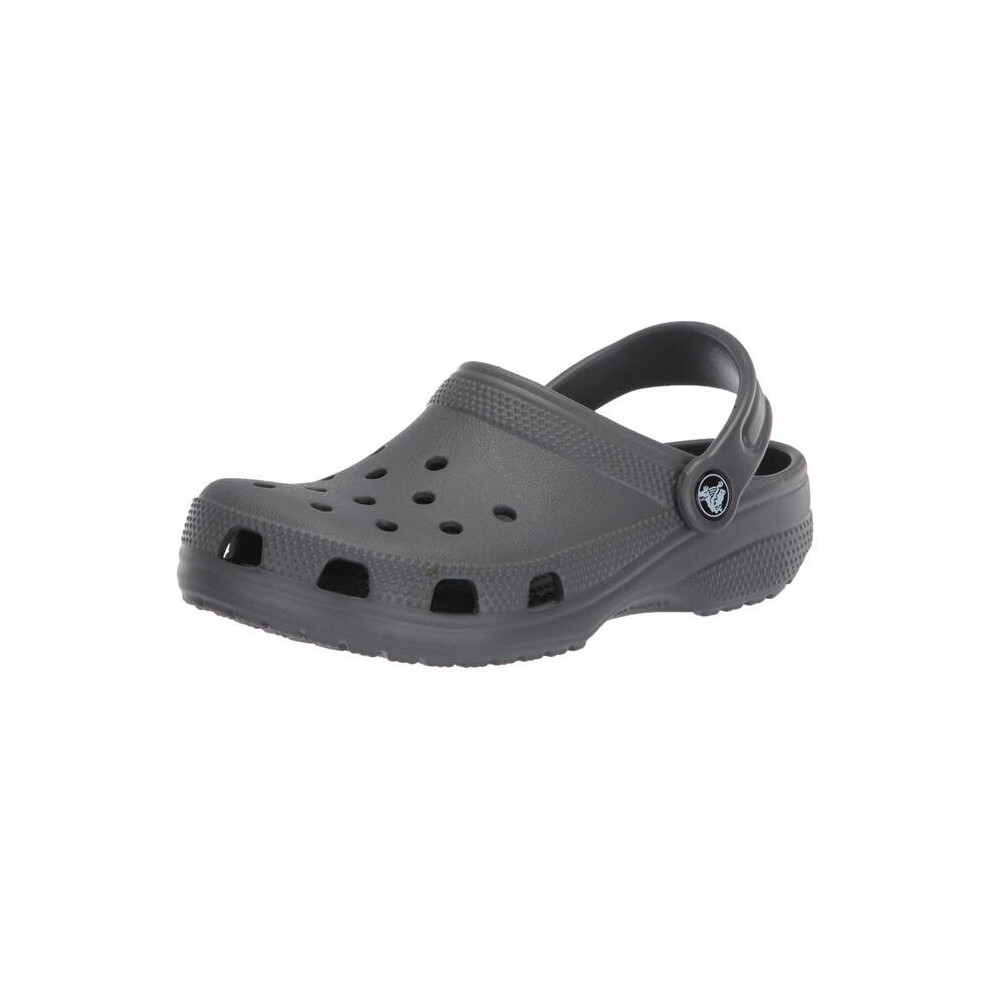 Crocs 10001-0DA-M10W12 Classic Clogs for Unisex, Slate Grey - Size Men 10 & Women 12