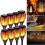 (1pc) Led Solar Torch Light. Outdoor Flickering Lights 2