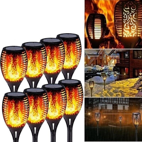 (1pc) Led Solar Torch Light. Outdoor Flickering Lights 1